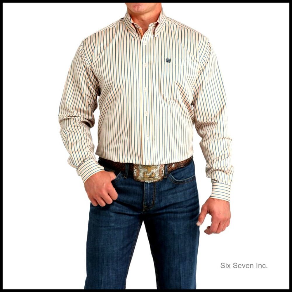 Classic Western Stretch Button Down Shirt Long Sleeve Preppy Rugged Comfort